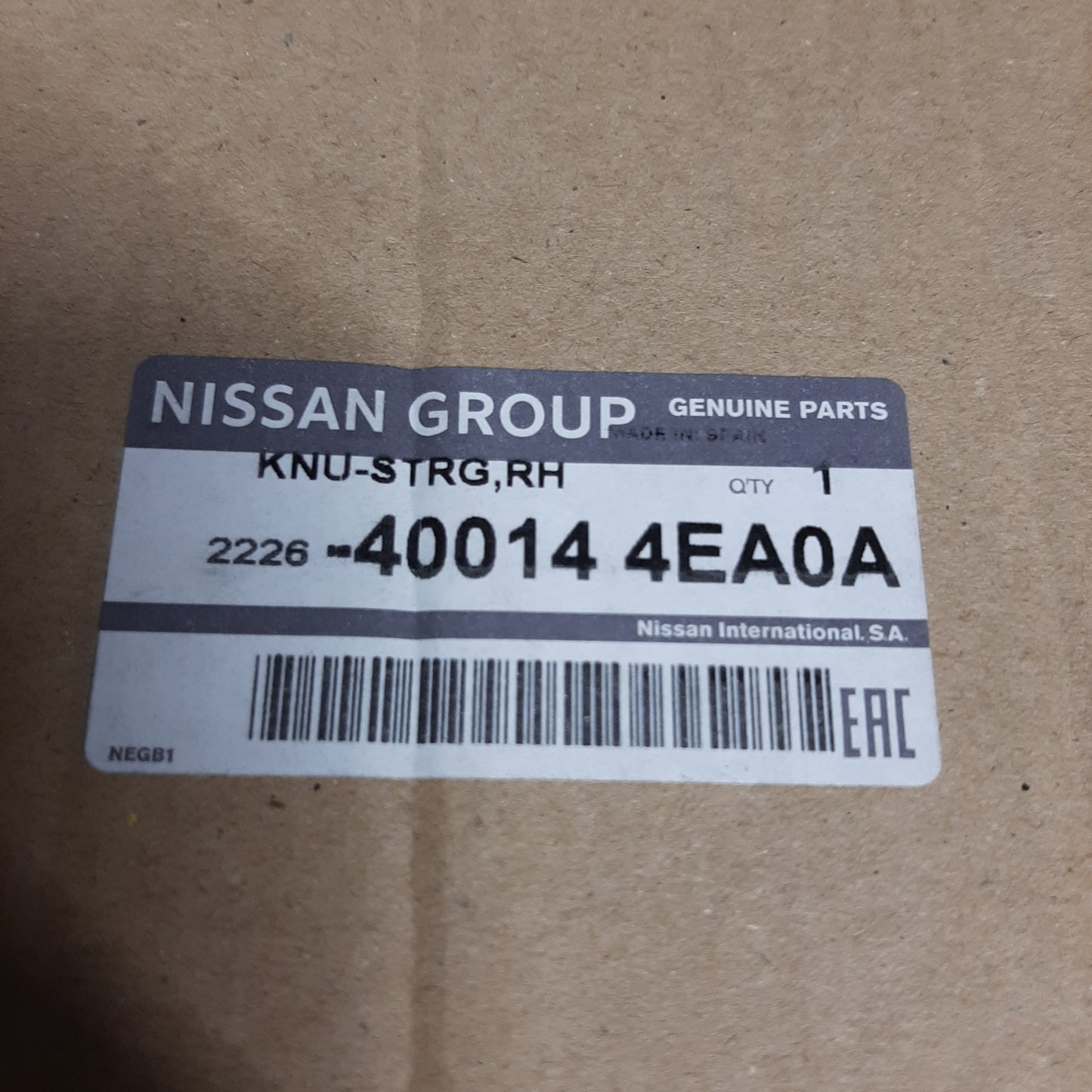 Genuine Nissan Knuckle Spindle | 400144EA0A