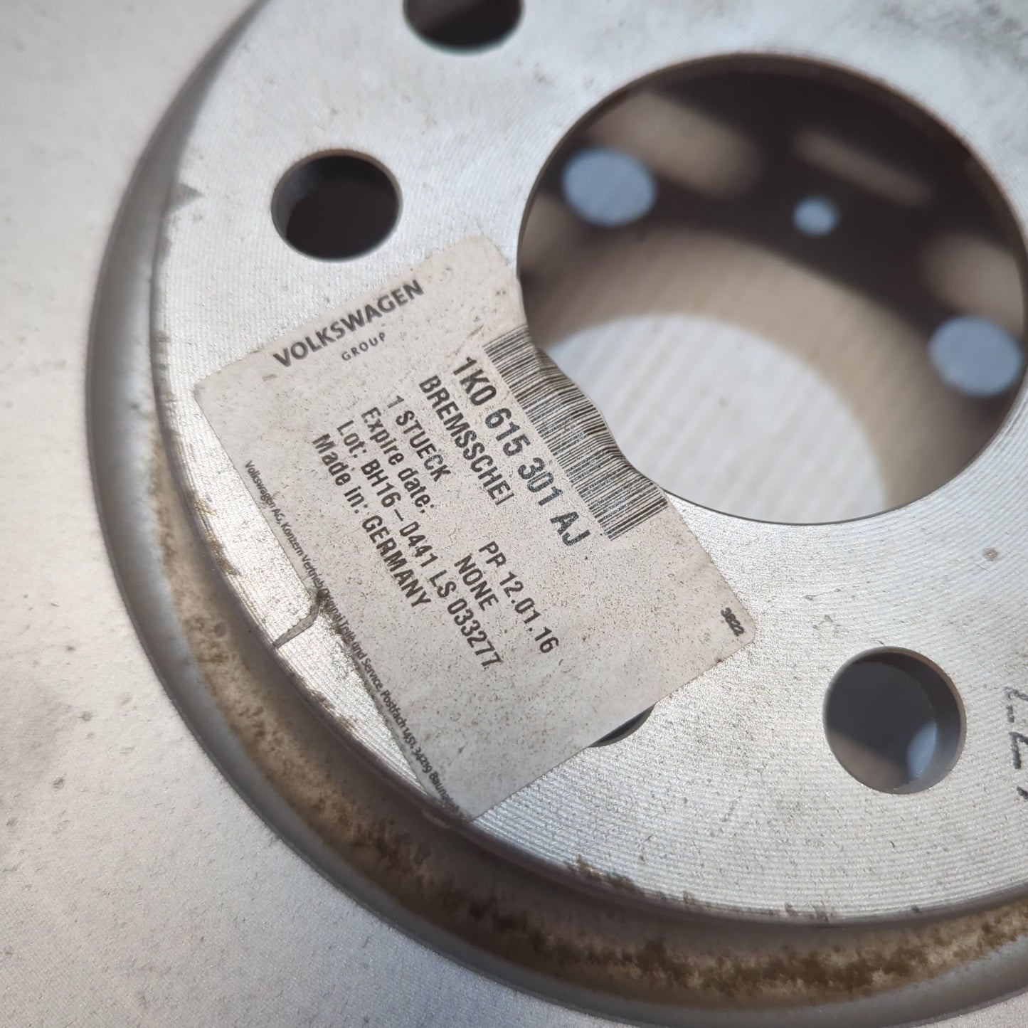 Genuine SEAT Brake Disc | 1K0615301AJ