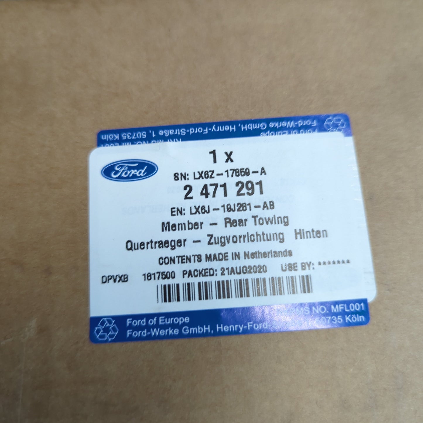 Genuine Ford Member - Rear Towing | 2471291