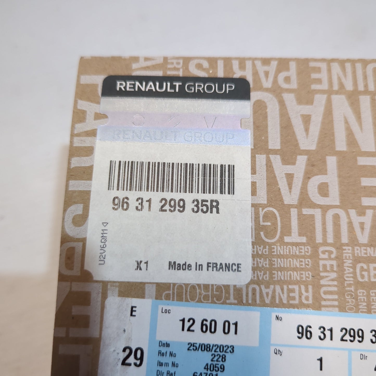 Genuine Renault Shell | 96 31 299 35R
