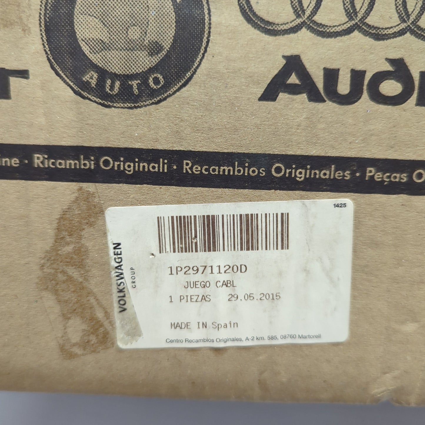 Genuine Right Front Door Wiring Harness - SEAT Leon 2006-2012 | 1P2971120D