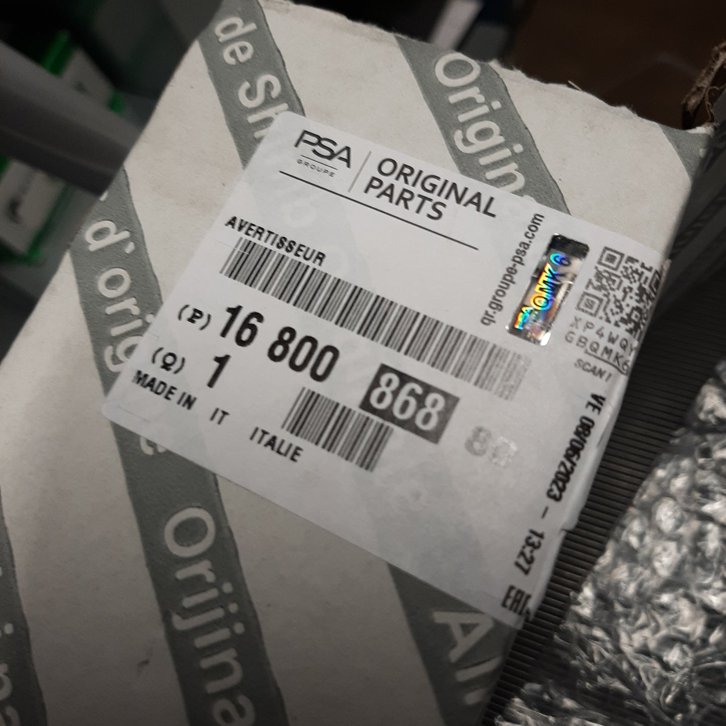 Genuine Peugeot Horn | 1680086880