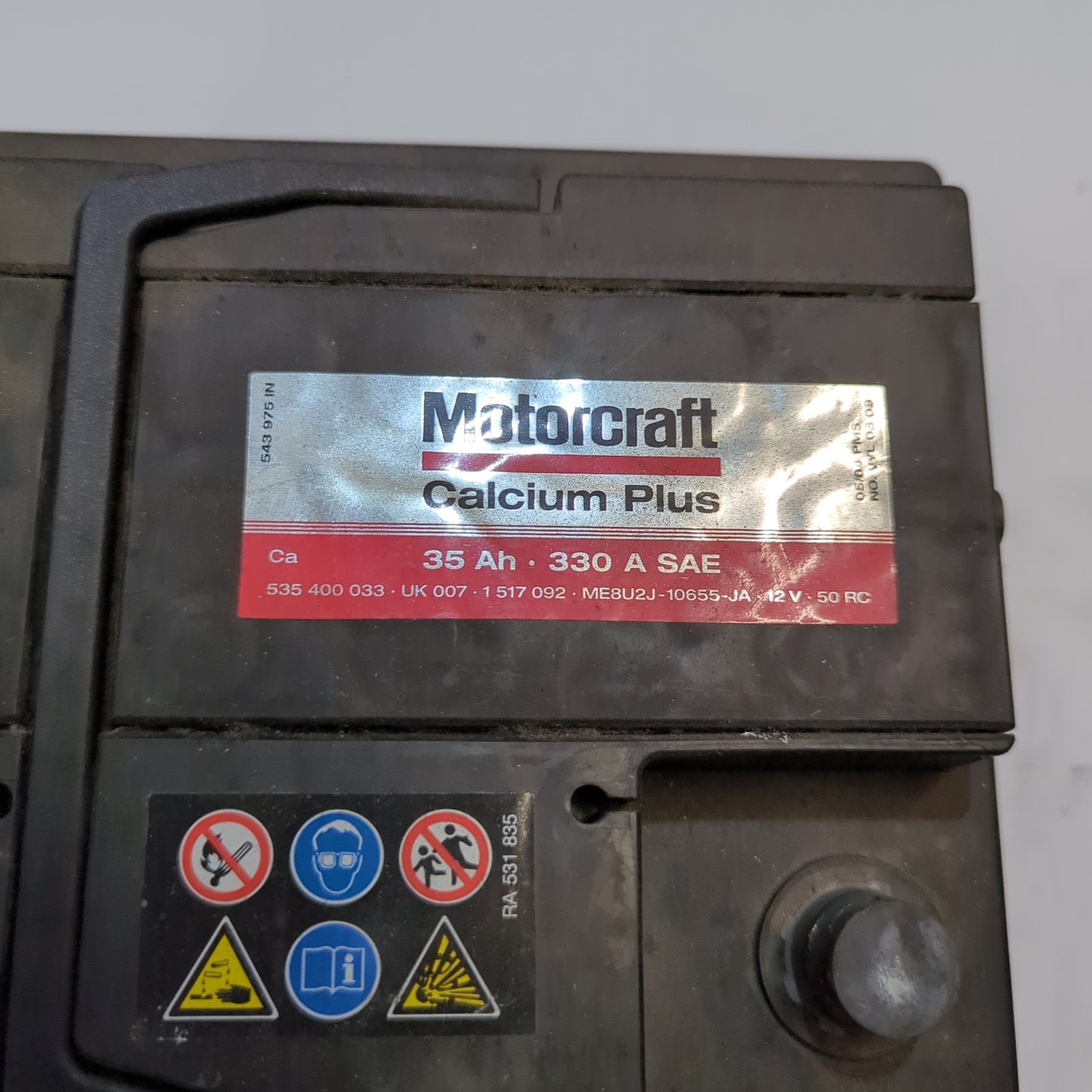 Motorceaft - Calcium Plus Battery 35AH 330 A SAE - Ford | 1863096