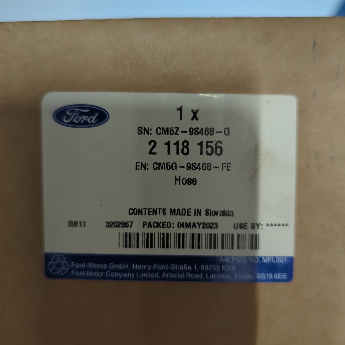 Genuine Brake Servo Vacuum Hose - Ford EcoBoost | 2118156