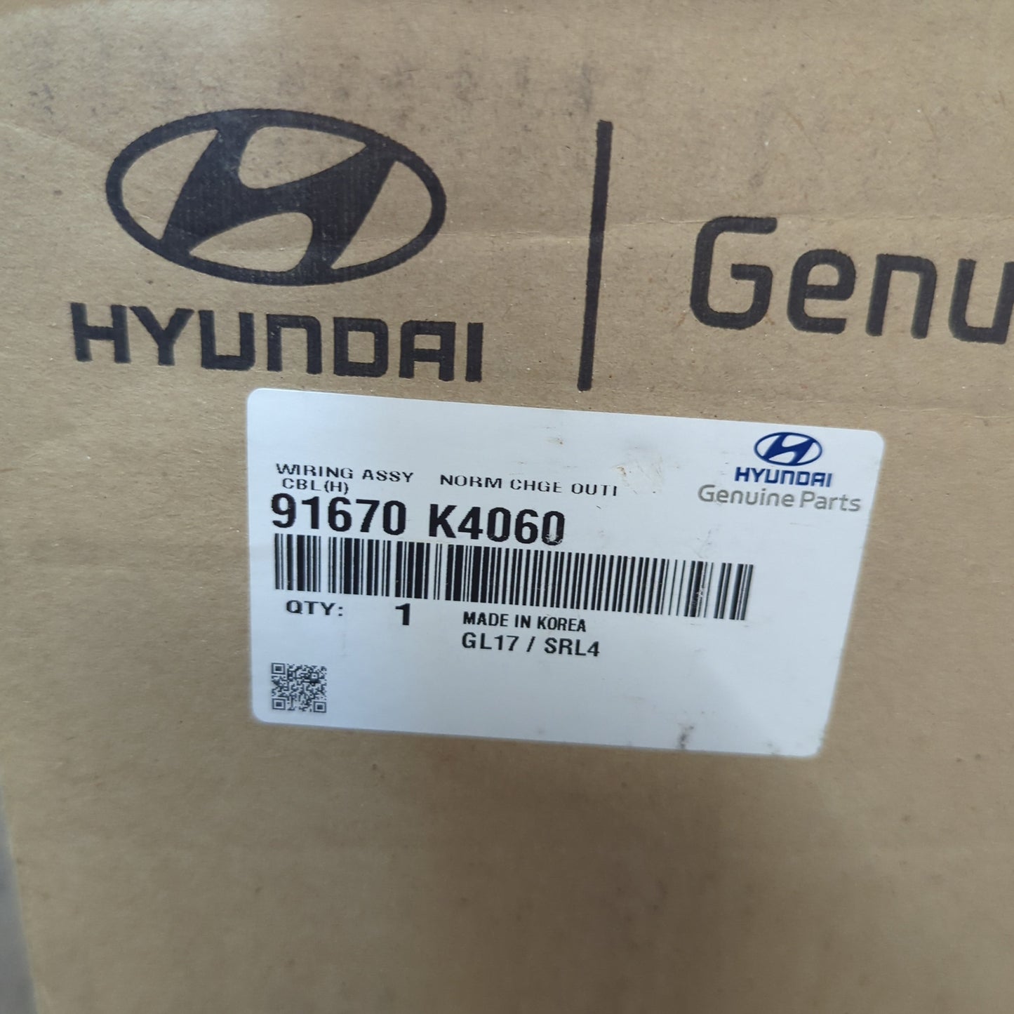 Genuine Hyundai Wiring Assy-Norm Chg | 91670K4060