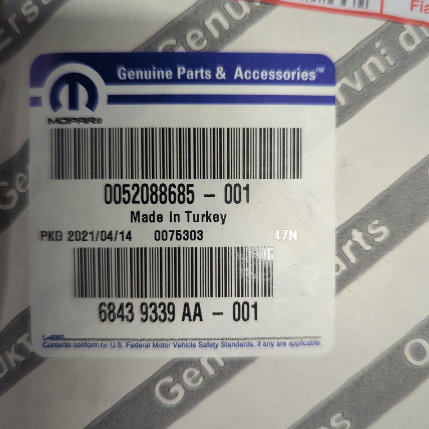 Genuine Fiat Headlamp | 52088685
