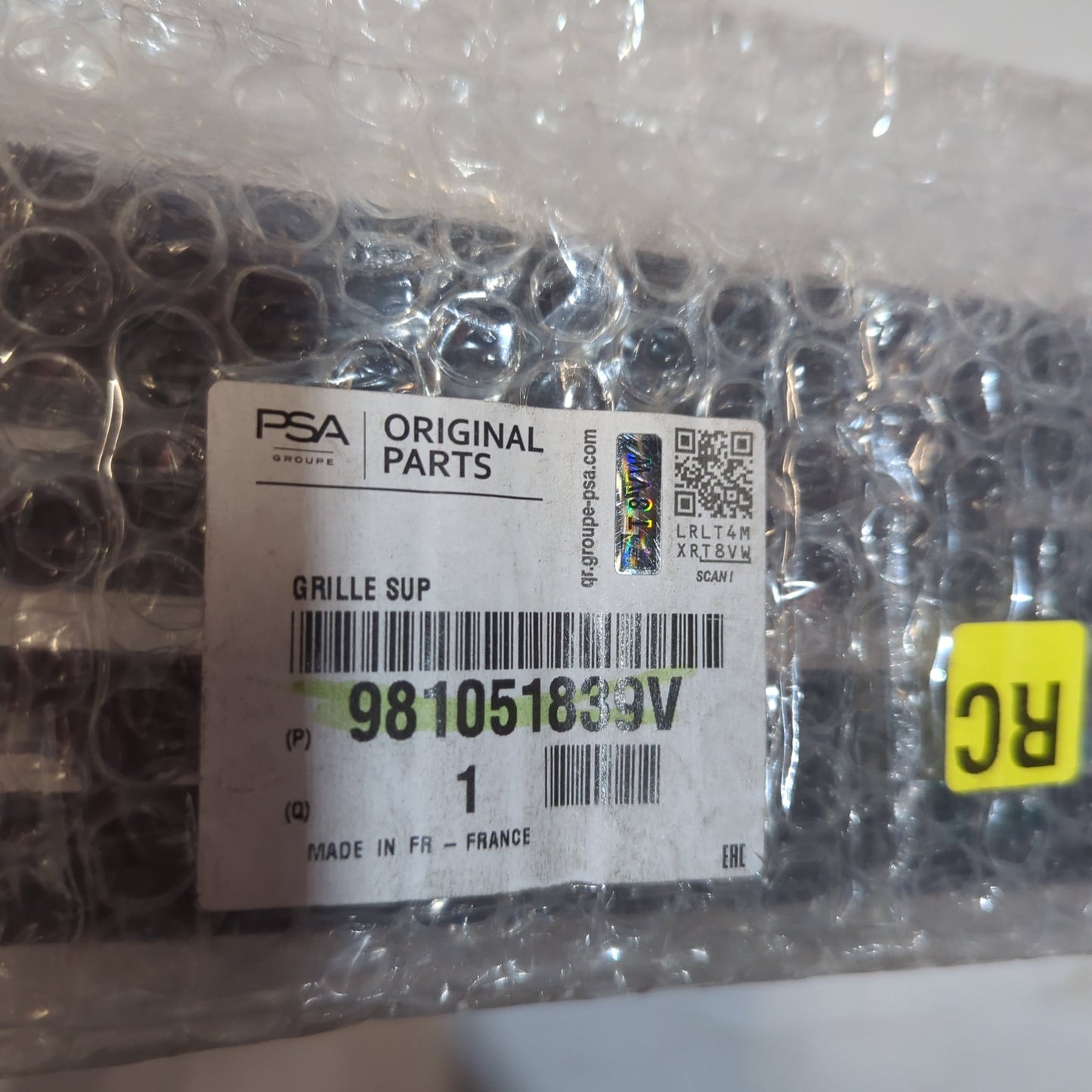 Genuine Peugeot Guard Grille | 981051839V