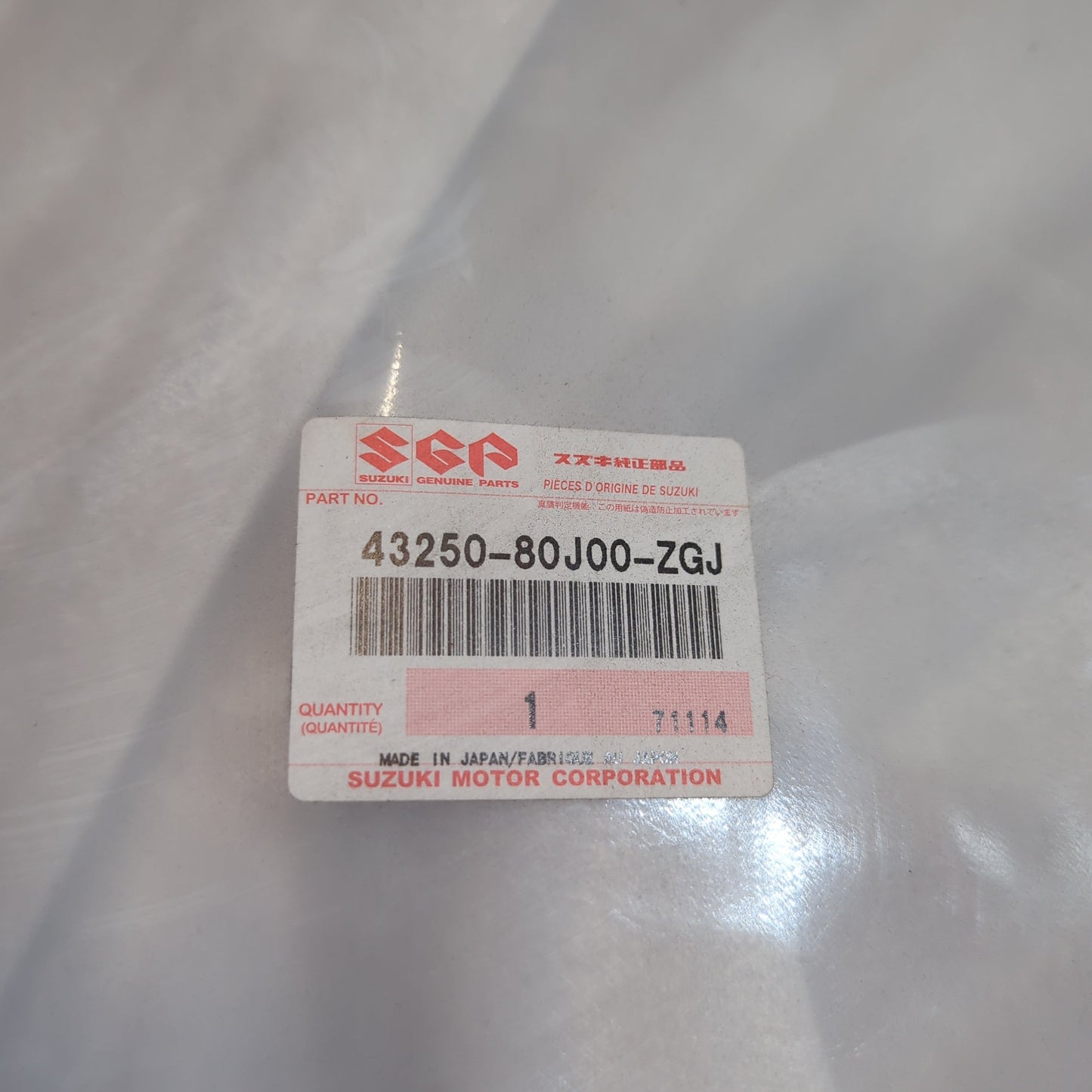 Genuine Suzuki Cap Assy Wheel Full | 43250-80J00-ZGJ