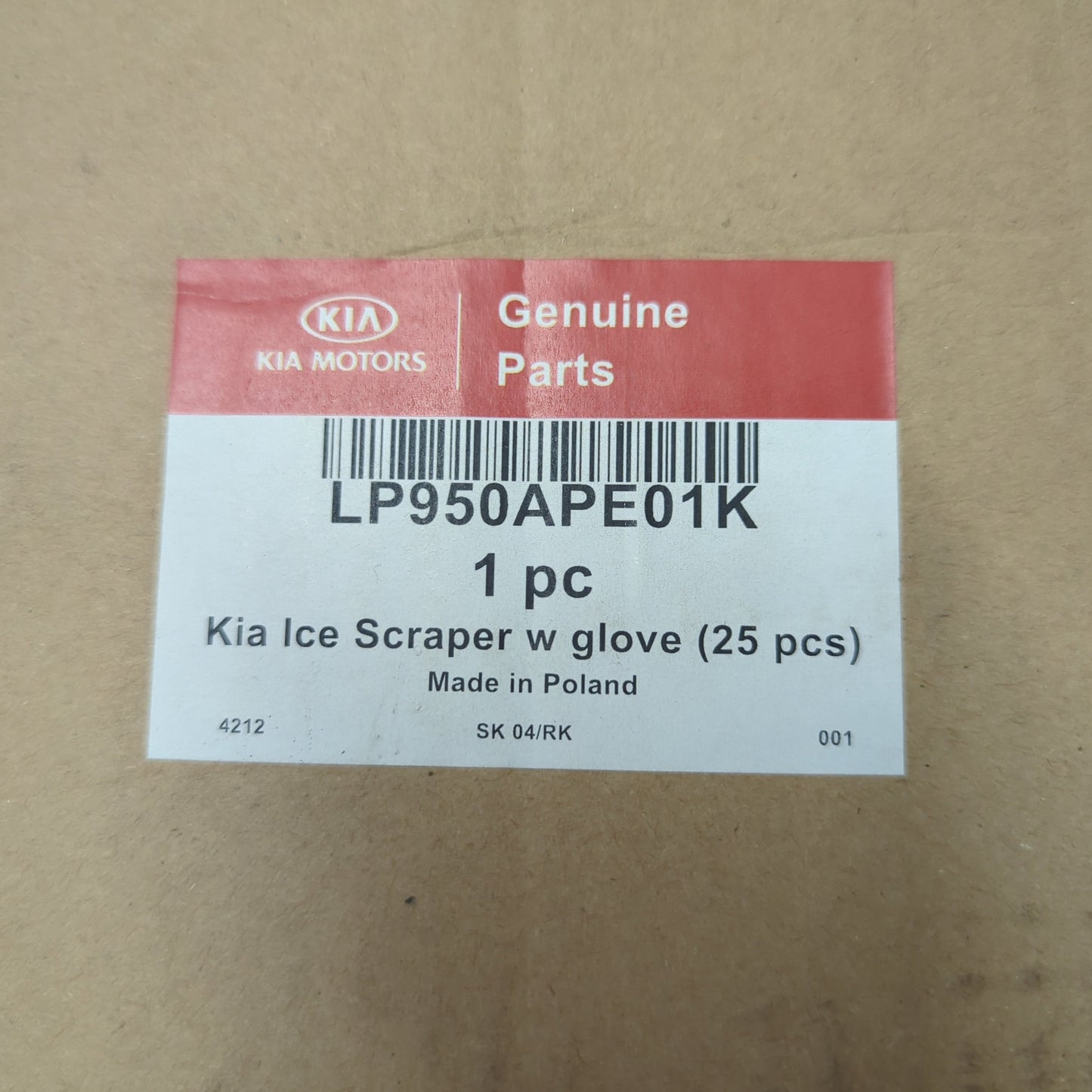 Genuine Kia Ice Scraper With Glove | LP950APE01K