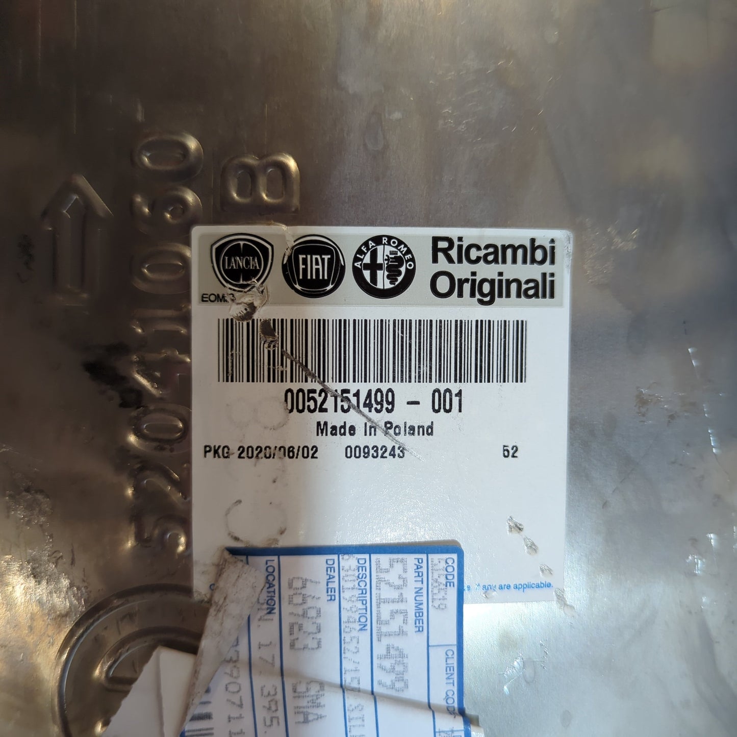 Genuine Fiat Silencer | 52151499