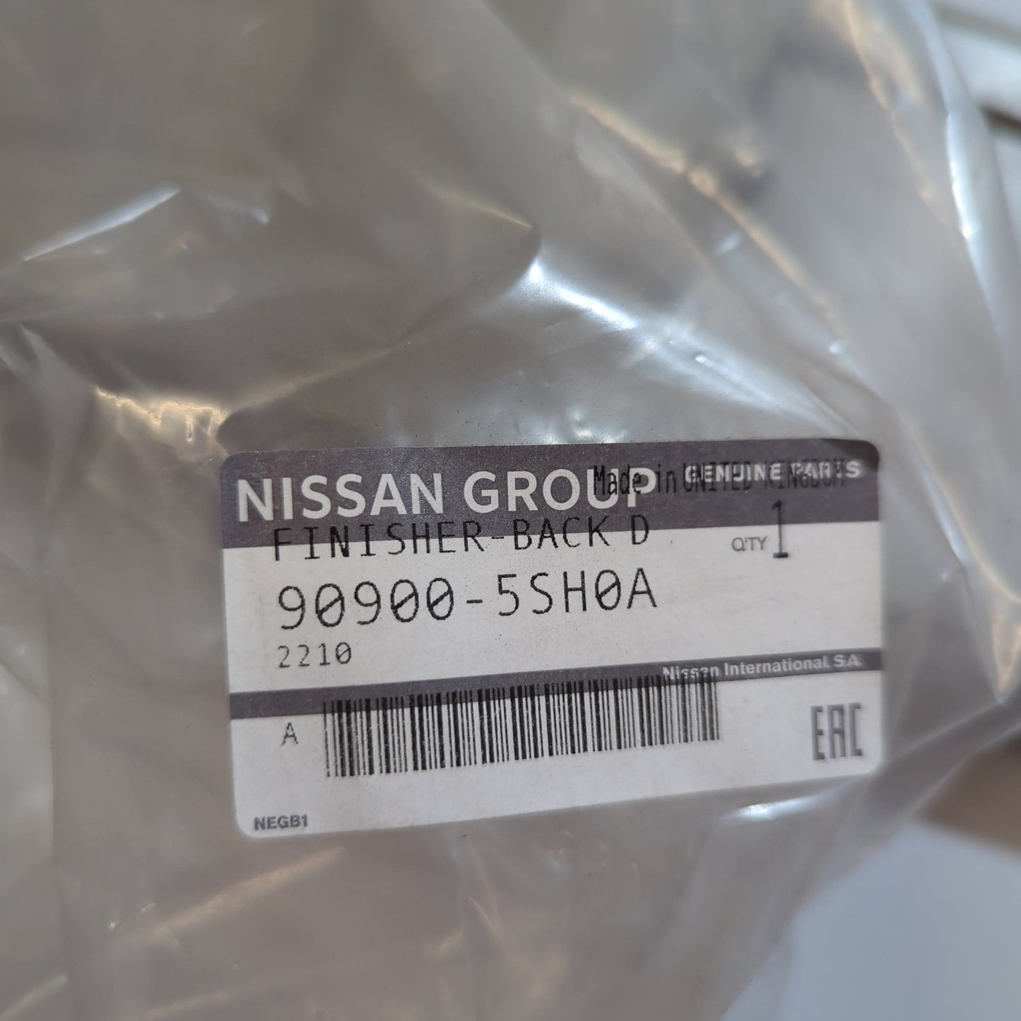 Genuine Rear Boot Finisher - Nissan Leaf 2017-2023 | 909005SH0A