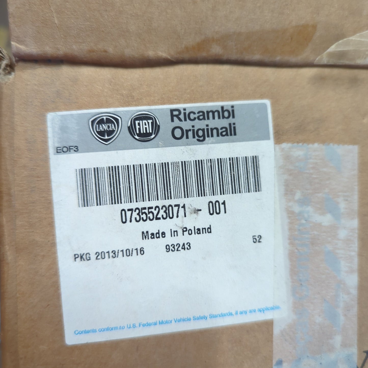 Genuine Front Right Seat Belt - 500 Abarth 2008-2012 | 735523071