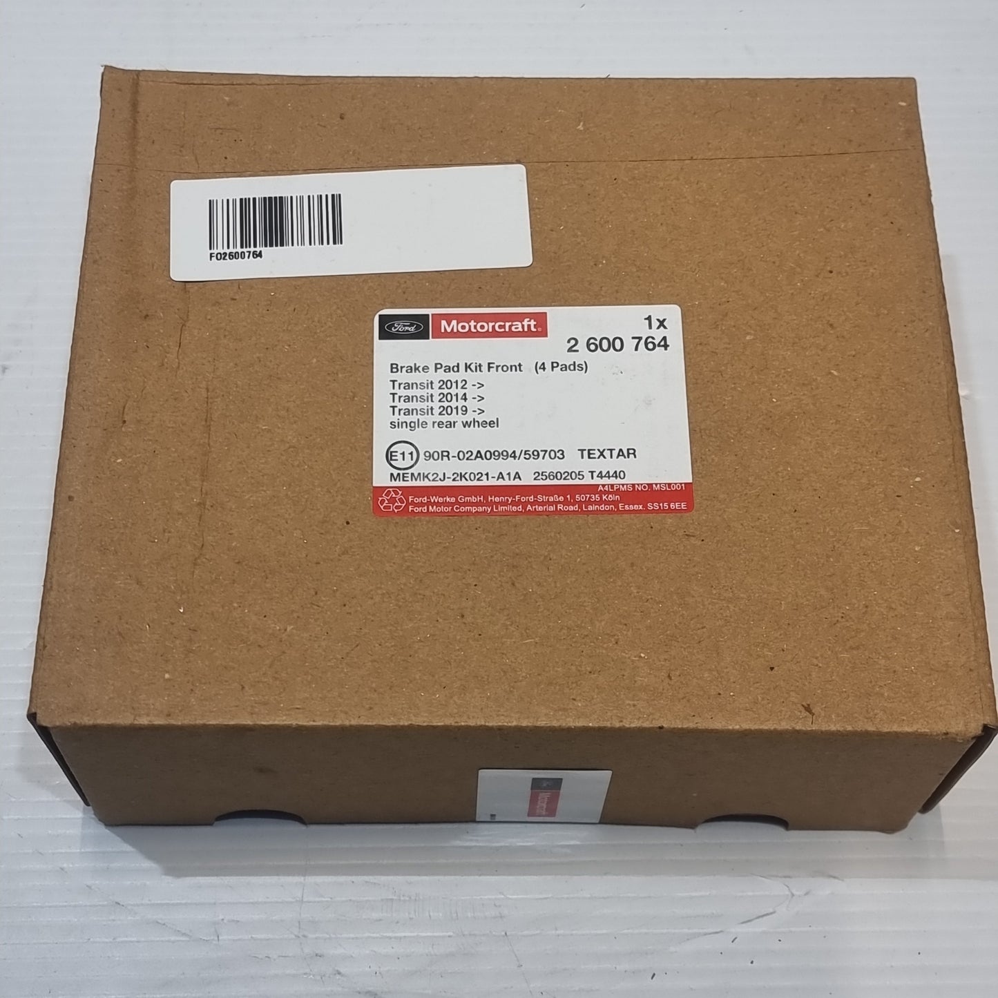 Genuine Ford Kit - Brake Lining | 2600764