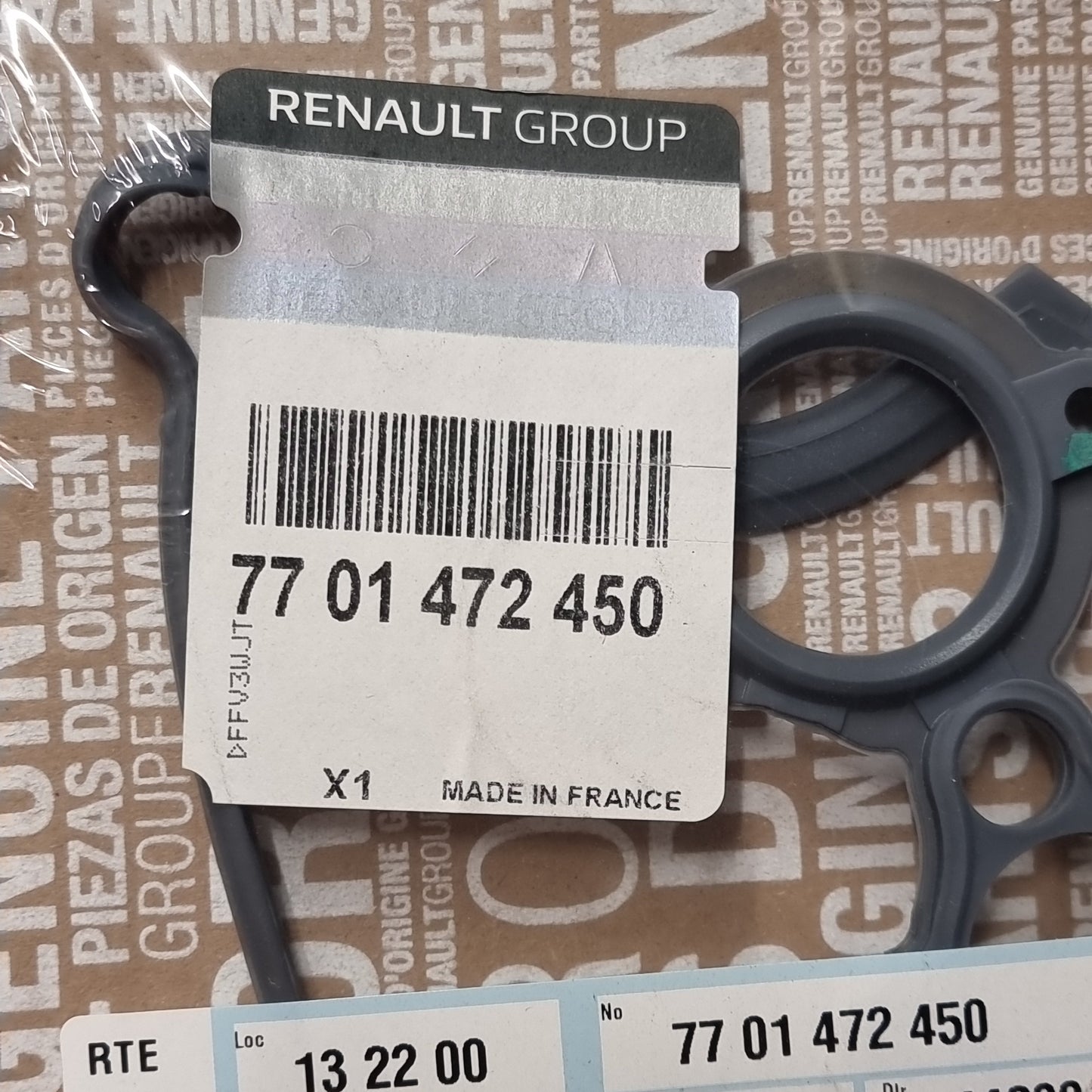 Genuine Bonnet Gasket Kit - Renault | 7701472450