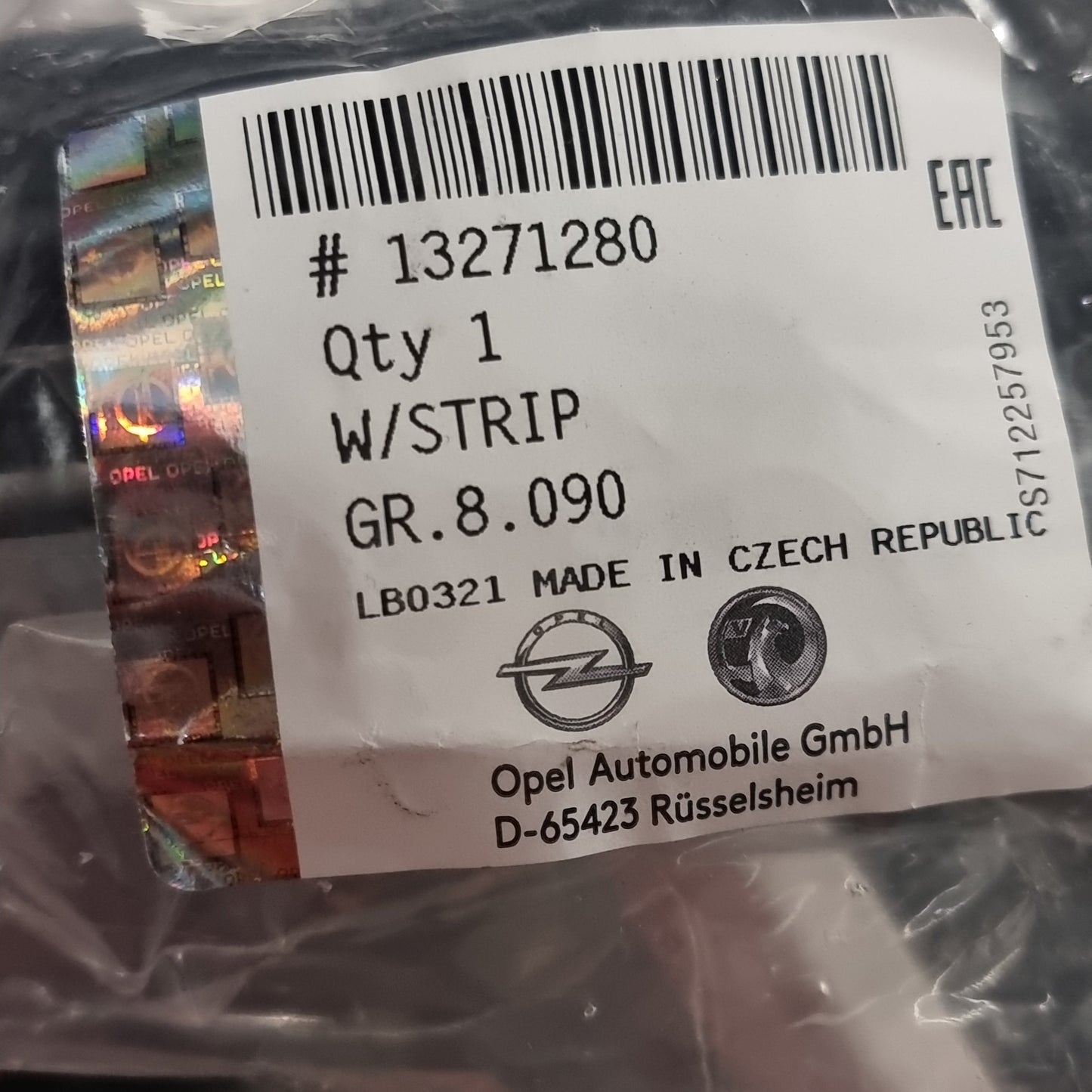 Genuine Bonnet Seal - Vauxhall | 13271280