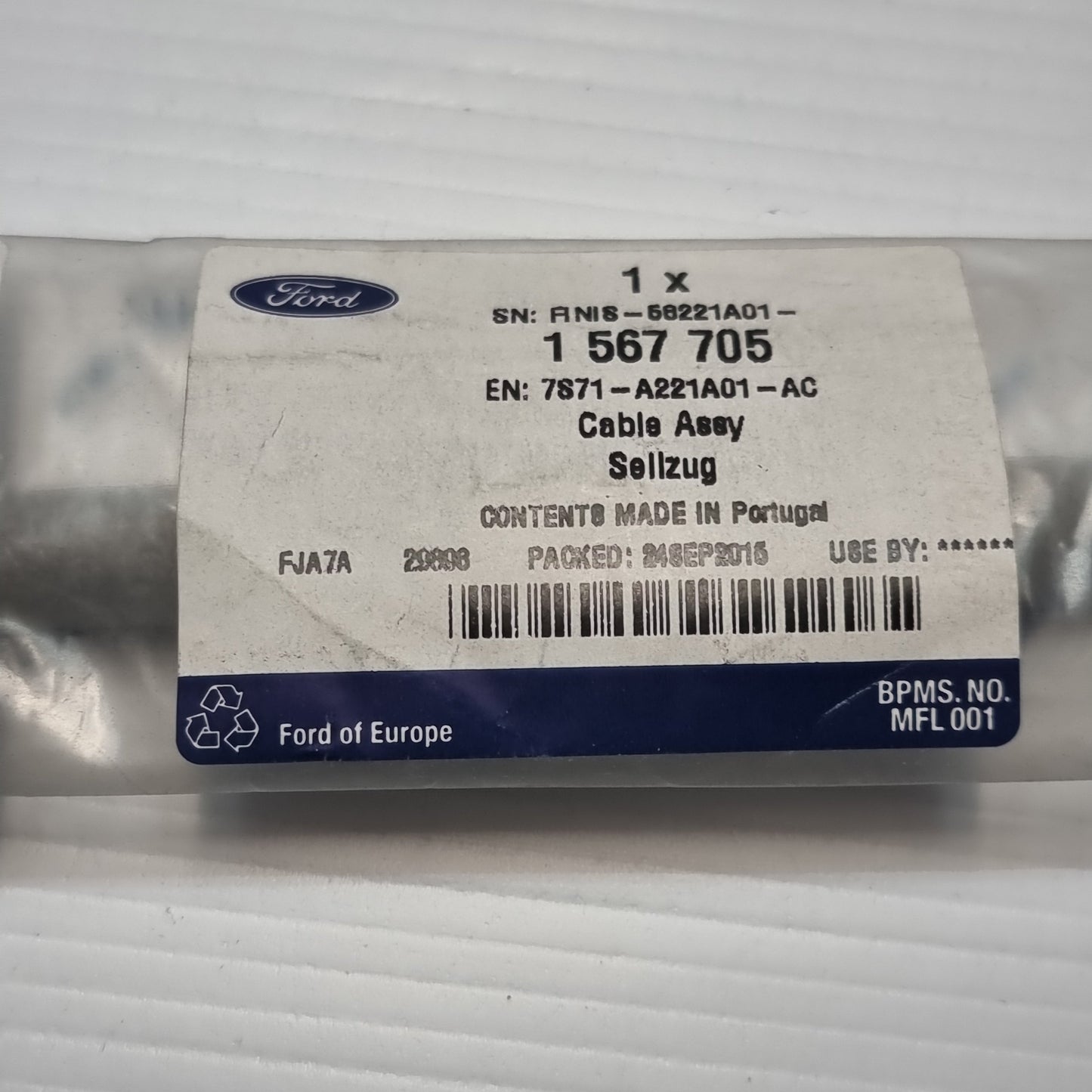 Genuine Front Left Door Handle Cable - Ford Mondeo Mk4 | 1567705