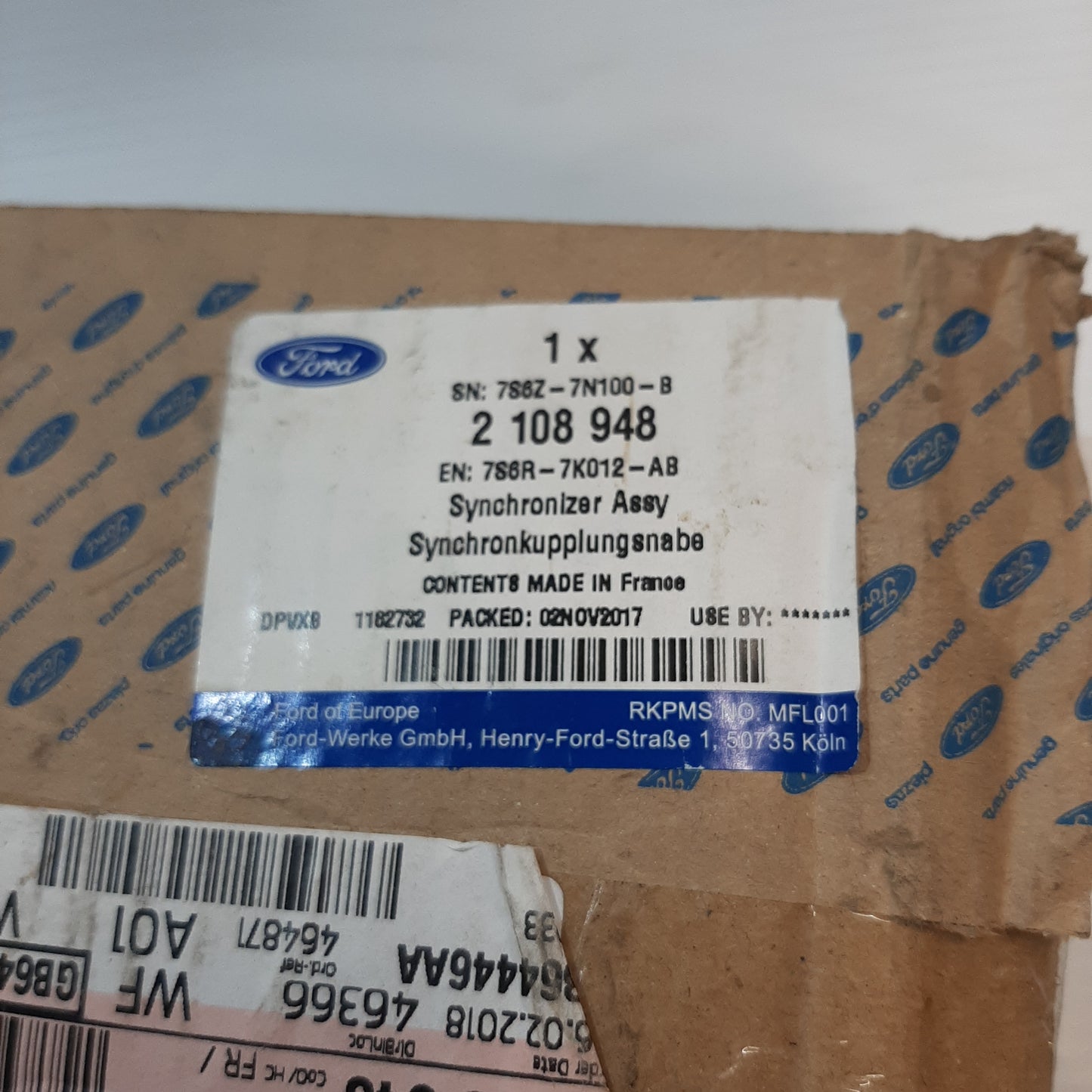 Genuine Synchronizer Assembly - Ford KA+ | 2108948