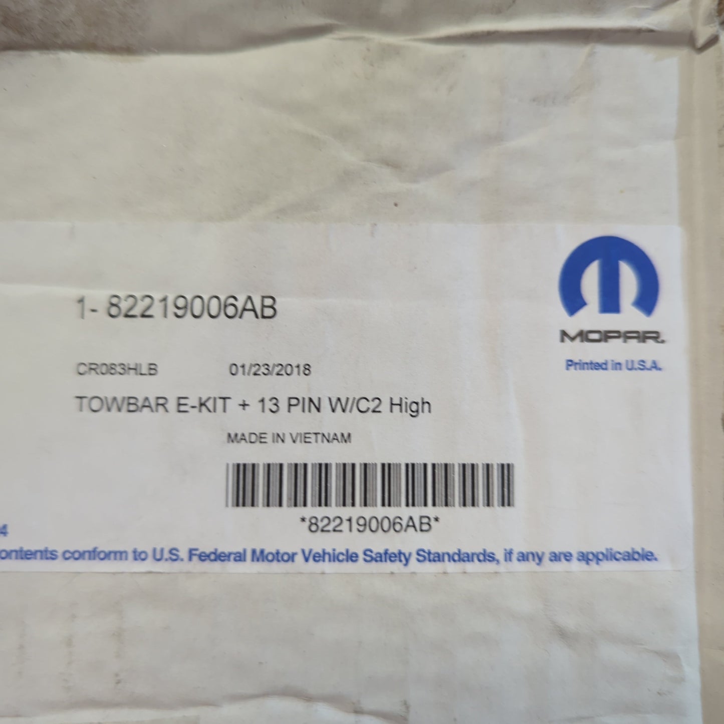 Genuine Tow Bar Cable Harness - Jeep Renegade | K82219006AB