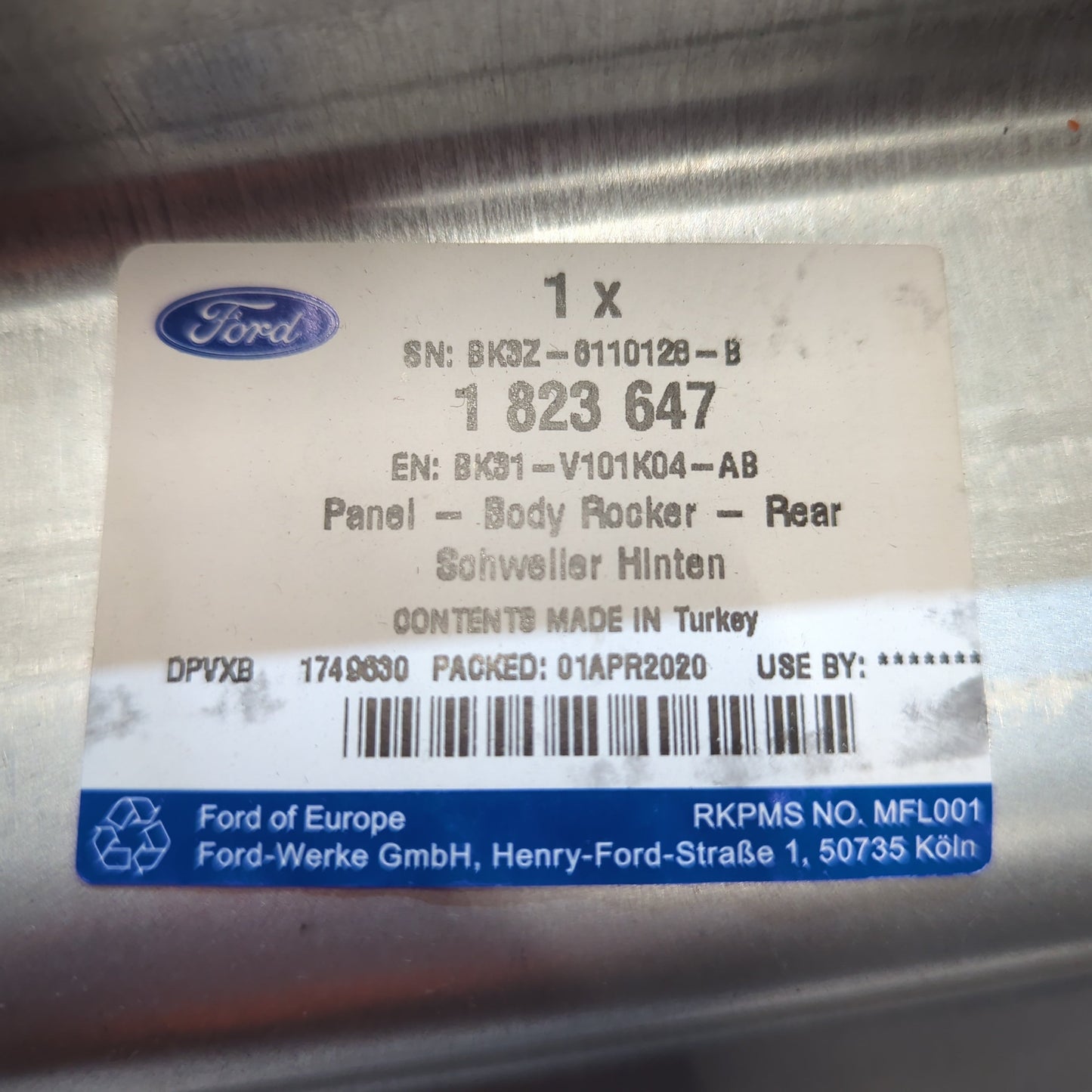 Genuine Rear Body Rocker Panel - Ford Transit 2014- | 1823647