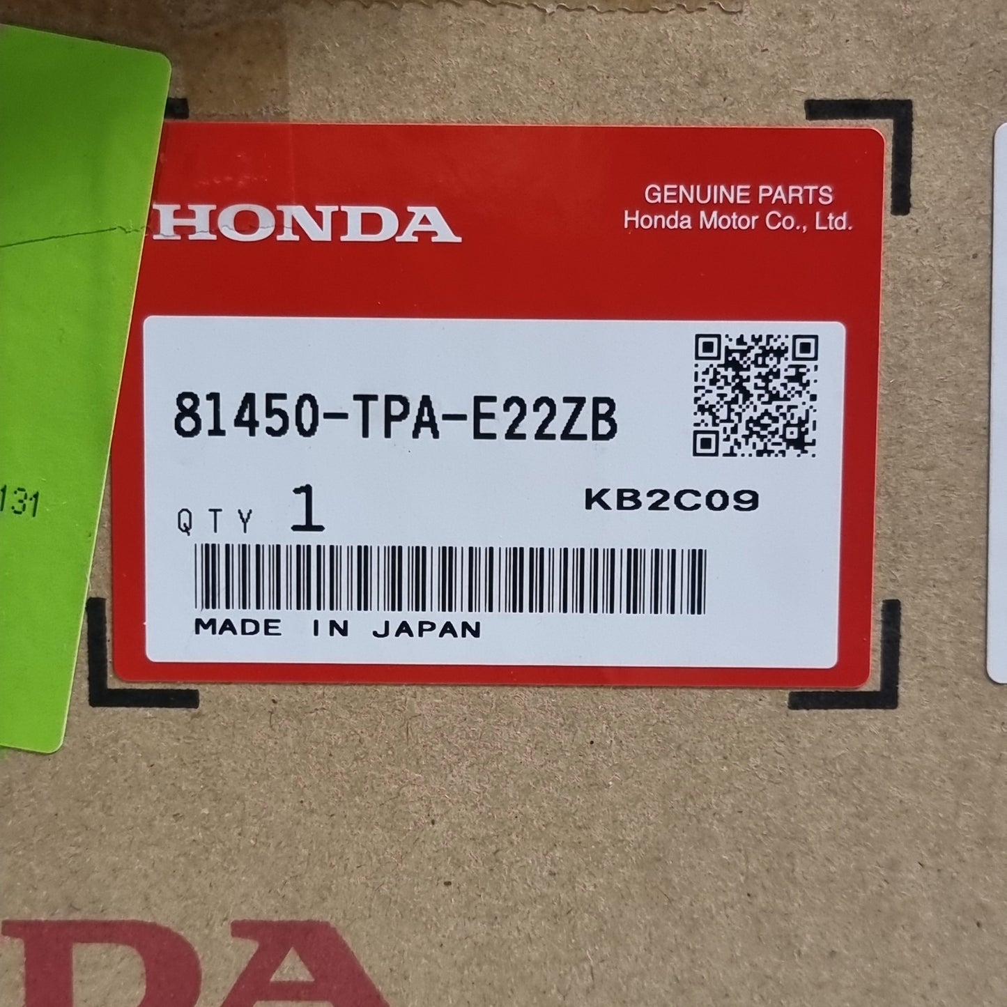 Genuine Front Right Seat Belt - Honda | 81450TPAE22ZB
