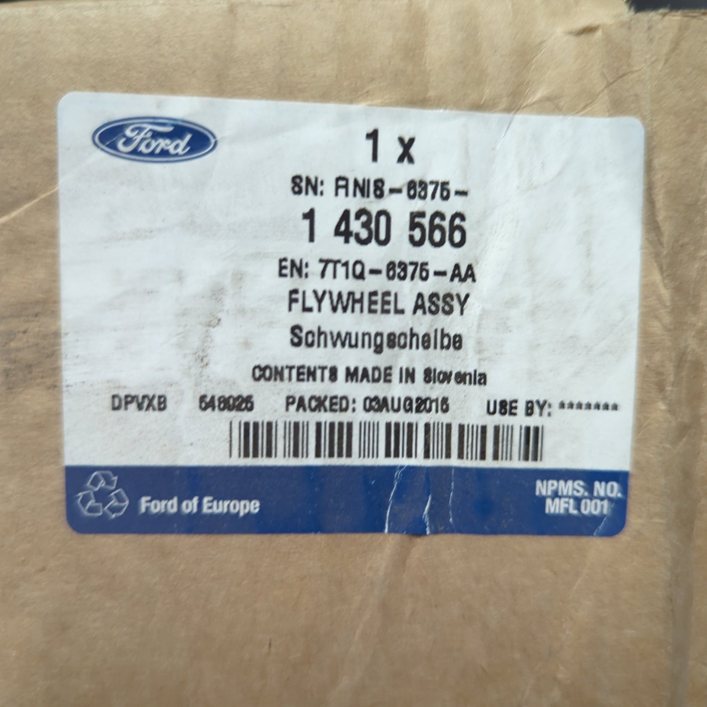 Genuine Mass Flywheel and Ring - Ford Transit 2007-2013 | 1430566