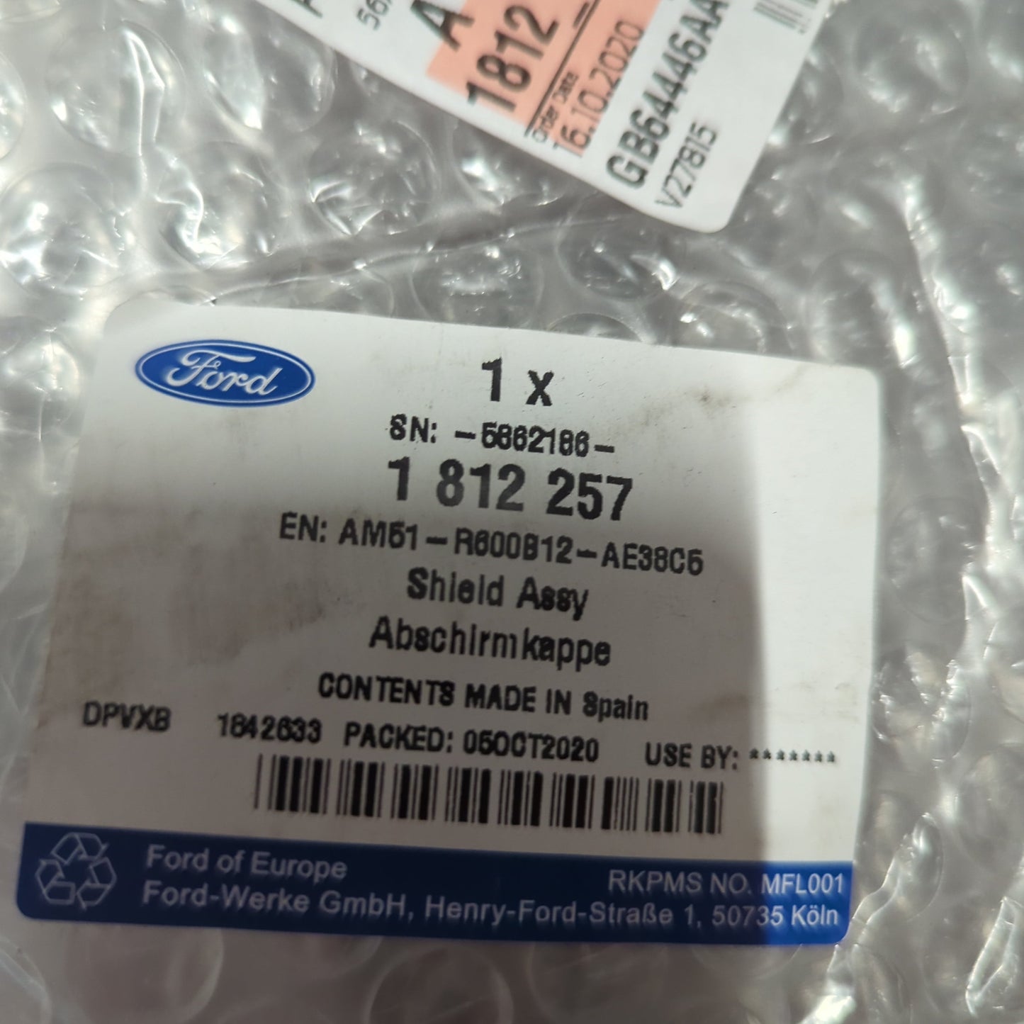 Genuine Right Seat Lower Cover - Ford Focus C-Max 2010-2015 | 1812257