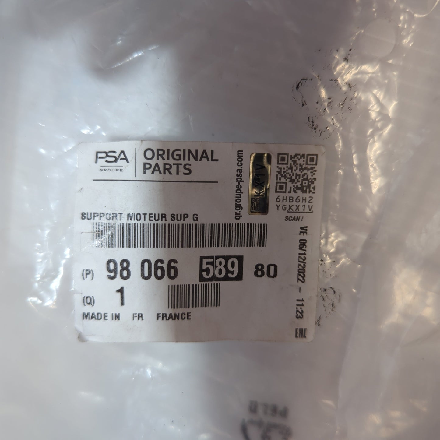 Genuine Left Engine Mounting Bracket - Citroen / Peugeot | 9806658980