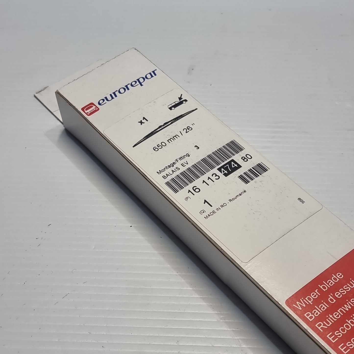 1x Eurorepar 26" Front Wiper Blade - for Peugeot / Citroen | 1611347480