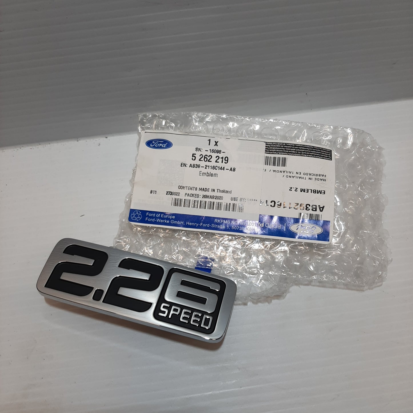 Genuine 2.2 6 Speed Emblem - Ford Ranger | 5262219