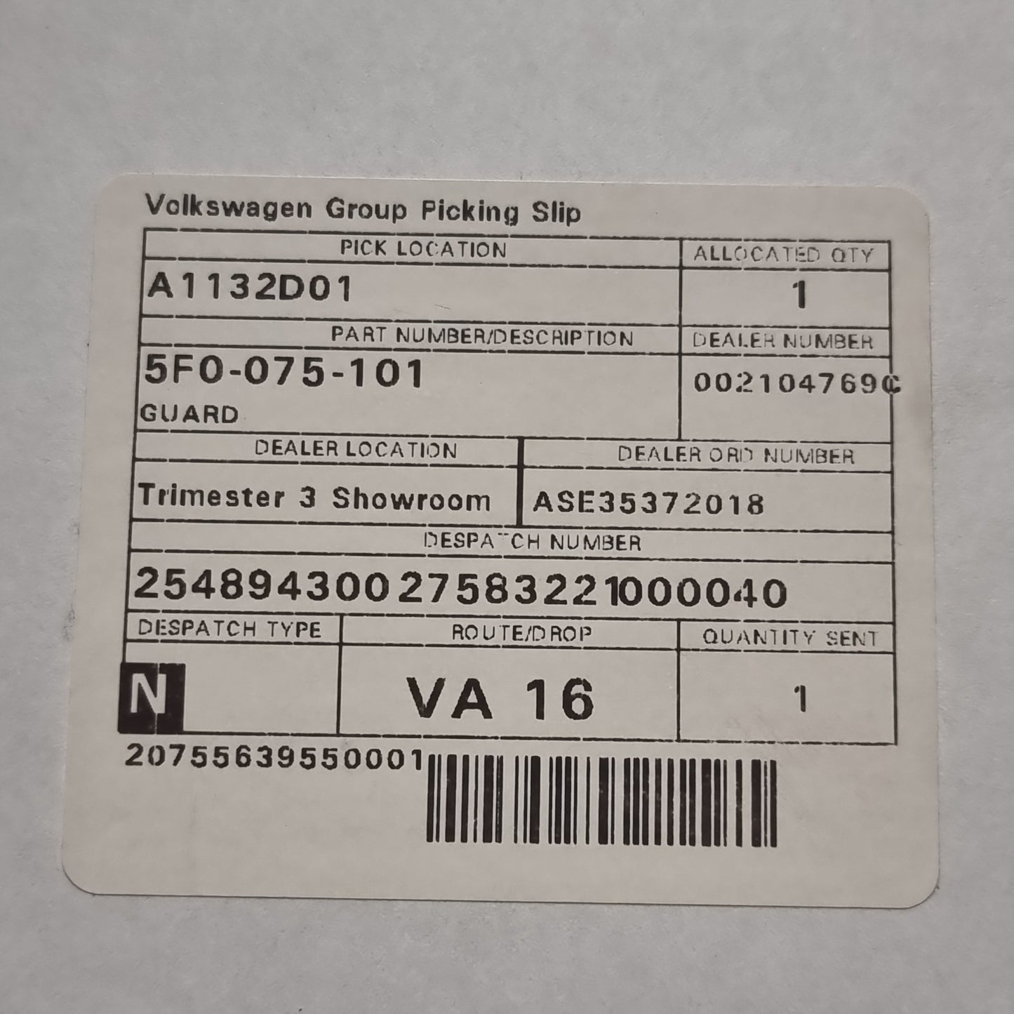 Genuine Rear Mudguards - Seat Leon 2013-2020 | 5F0075101