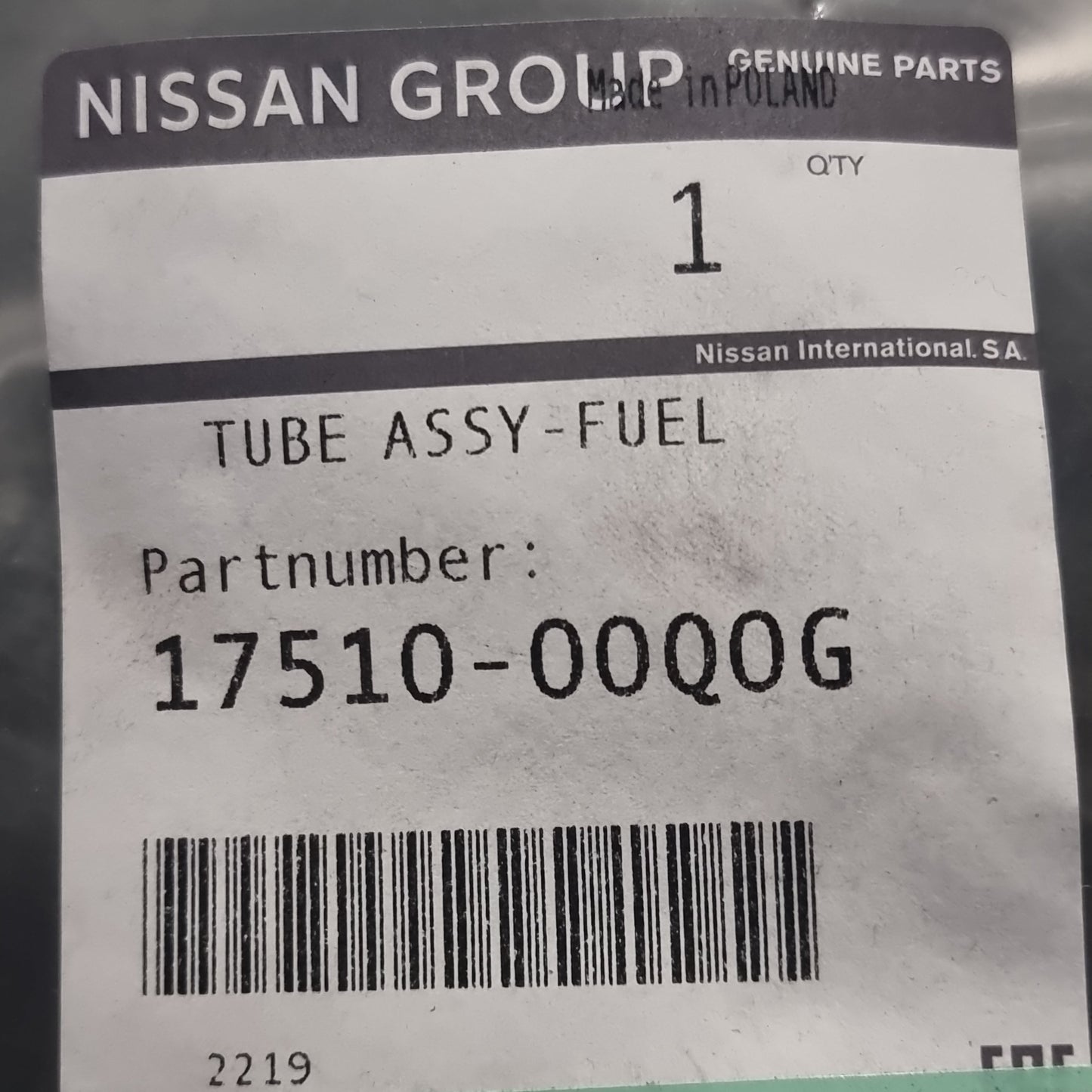 Genuine Fuel Pipe - Nissan Juke / Note / Pulsar / Cube | 1751000Q0G