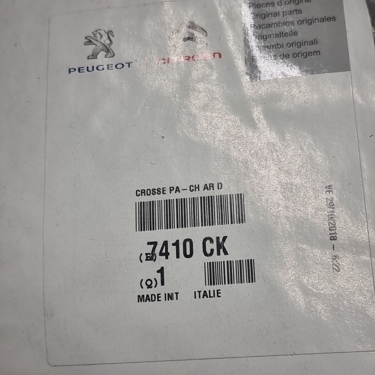 Genuine Right Bumper Corner - Peugeot Boxer / Citroen Jumpy 2006-2014 | 7410CK