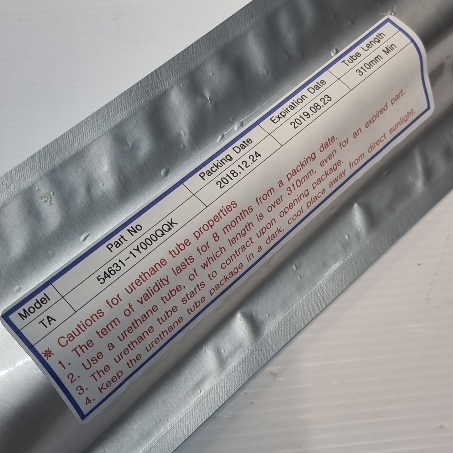 Genuine Kia Tube-Frt Spring | 546311Y000QQK