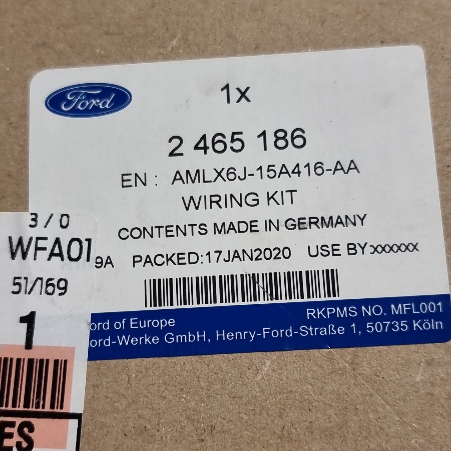 Genuine Tow Bar Electrics Kit - Ford | 2465186