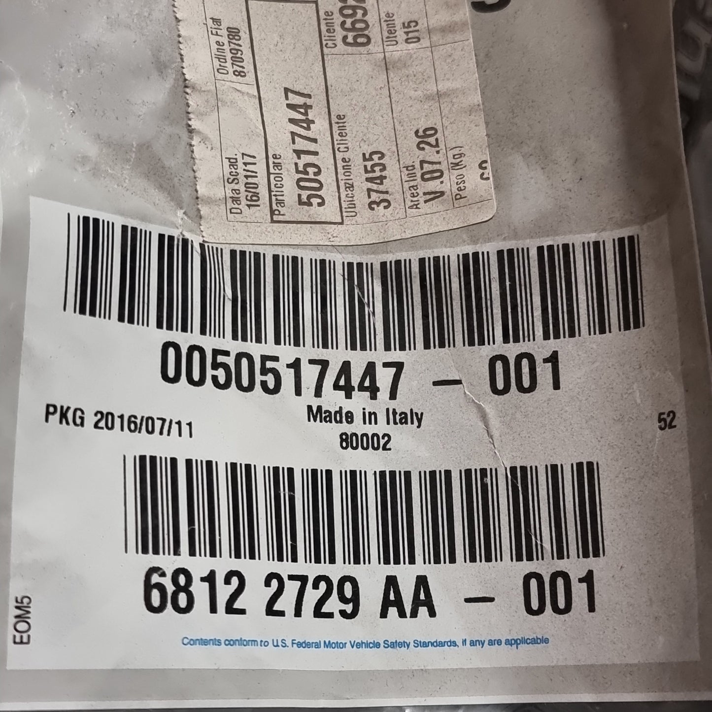 Genuine Turbine Cooler Pipe - Alfa Romeo Giulietta 2010-2020 | 50517447