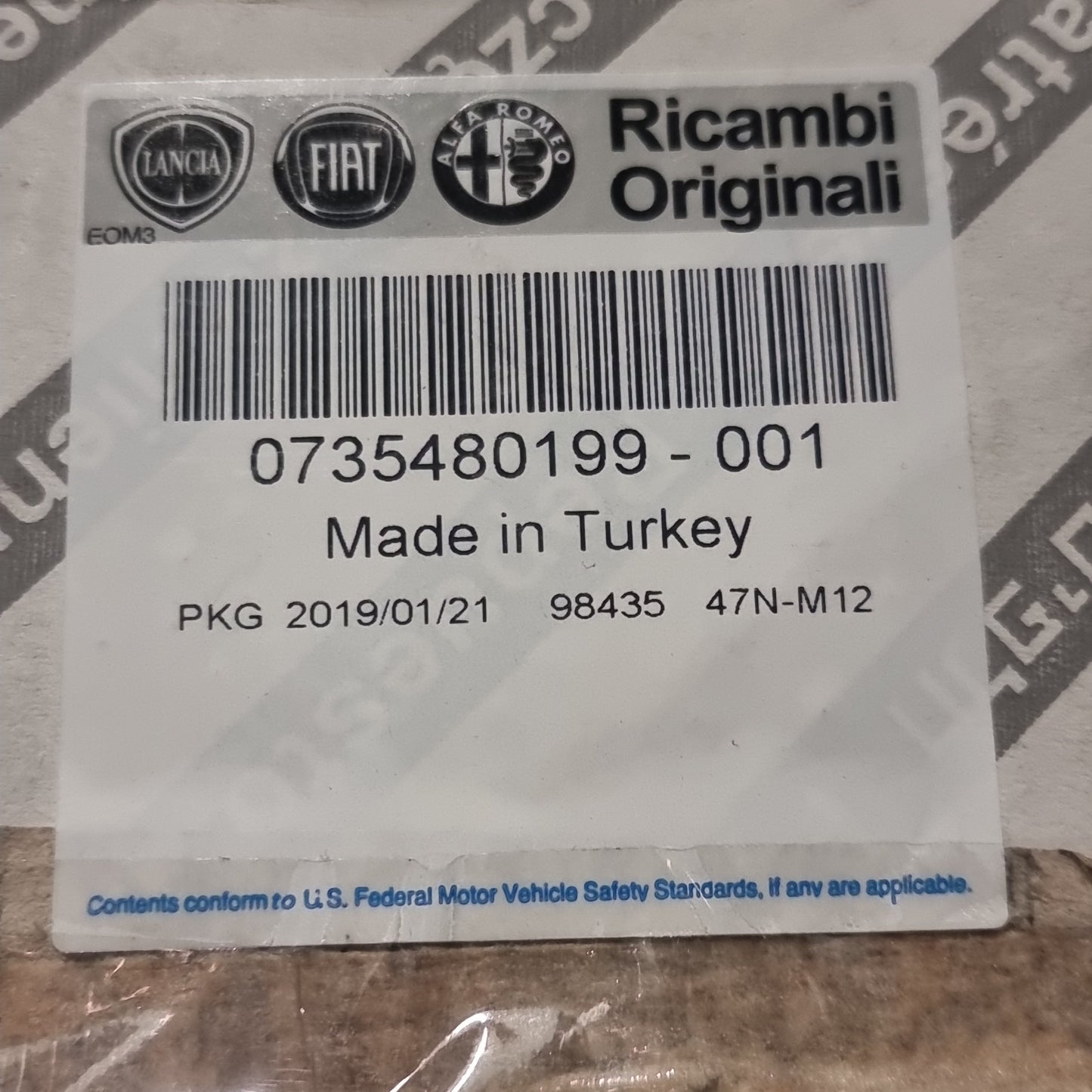 Genuine Right Rear View Mirror Cap - Fiat Fiorino 2007-2016 | 735480199