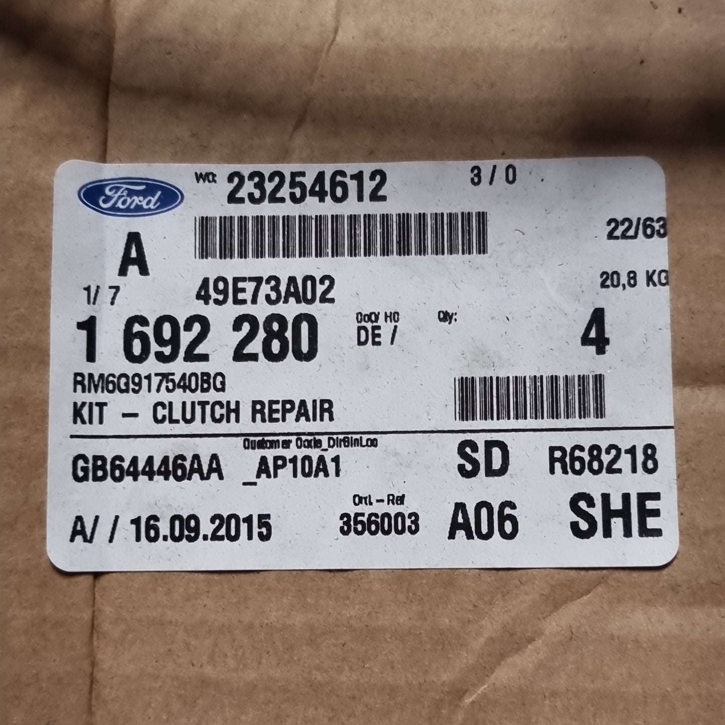 Genuine Clutch Repair Kit - Ford | 1692280