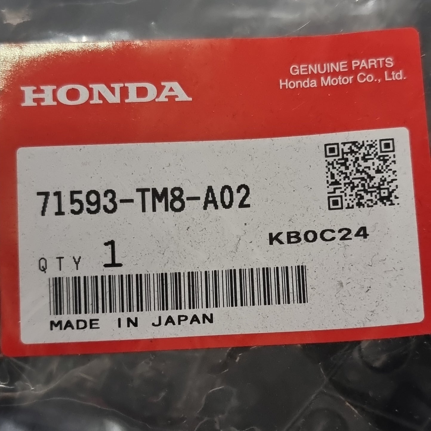 Genuine Right Rear Bumper Side Spacer - Honda Insight 2010-2014 | 71593TM8A02