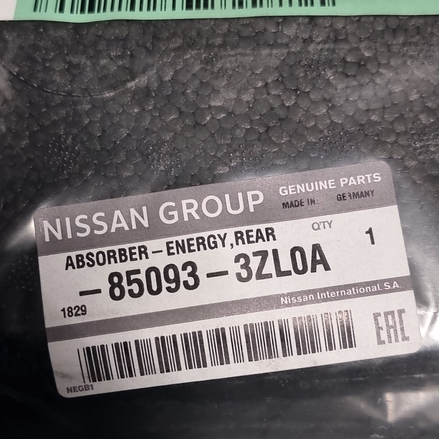 Genuine Foam Rear Bumper Absorber - Nissan Pulsar | 850933ZL0A