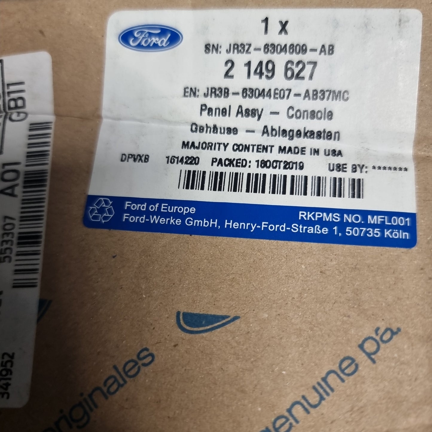 Genuine Console Panel Trim - Ford Mustang 2017-2023 | 2149627