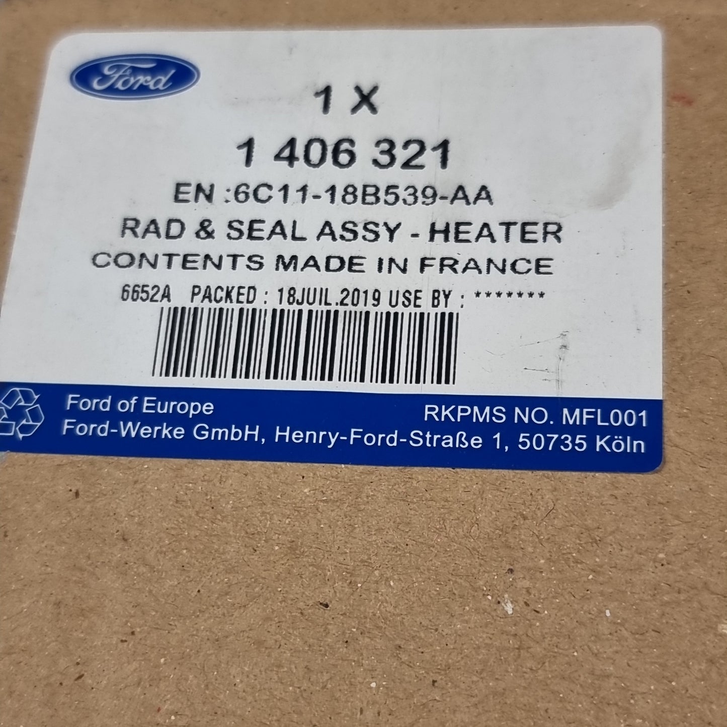 Genuine Air Conditioning Radiator - Ford Transit 2006-2014 | 1406321