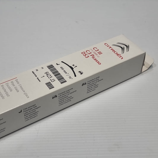 1x Genuine 16" Wiper Blade - Citroen C3 / Picasso / DS3 | 6423J3