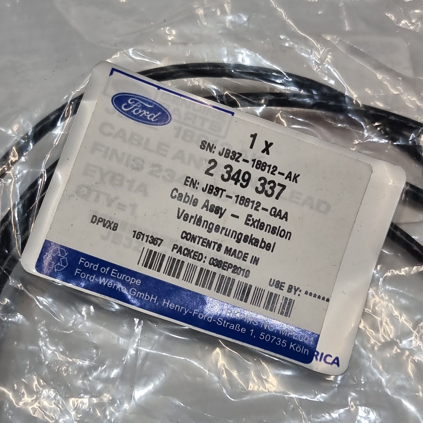 Genuine Extension Cable Assembly - Ford | 2349337
