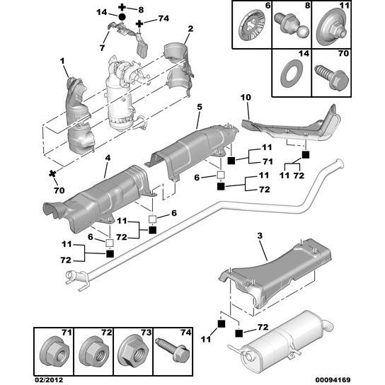 Genuine Citroen C5 2004-2008 Diesel Manifold Heat Shield | 1723T3