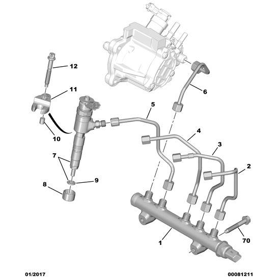 Es Hdi Complete Inject Holder - Citroen Berlingo 2012-2015 Diesel | 1980S6