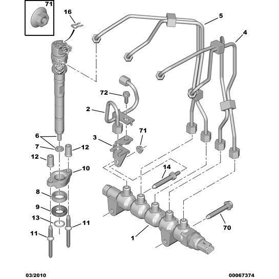 Injector Repair Washers - Citroen C4 2008-2010 Diesel | 198173