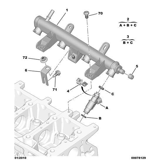 Petrol Injector - Citroen Berlingo 2008-2012 Petrol | 1984G0