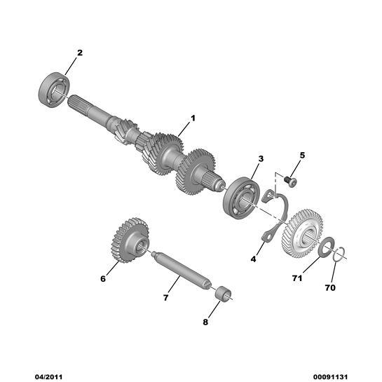 Genuine Peugeot Citroen Saxo 1996-2004 Gear Box Shaft Bearing | 237317
