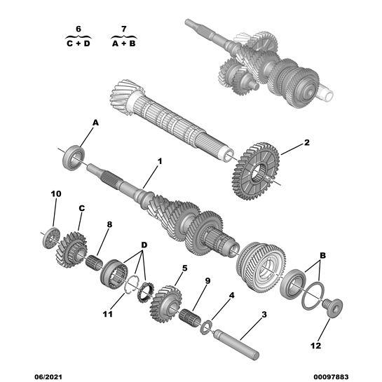 Gear-Box Shaft Bearing - Citroen C5 Air Cross 2018-2021 Diesel | 238529