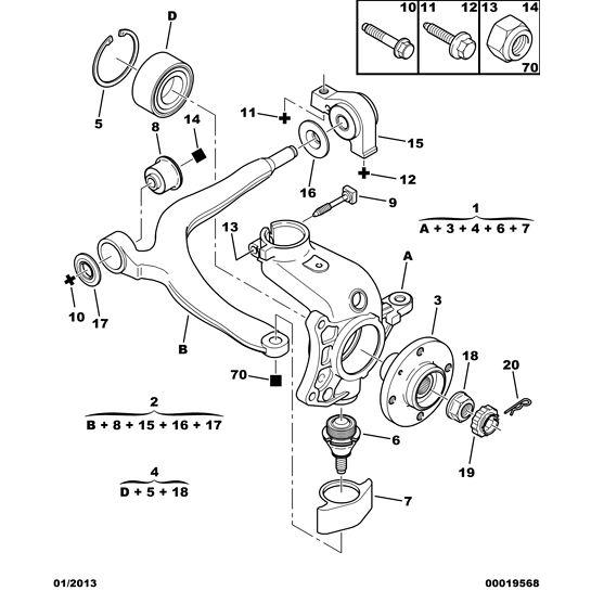 Front Hub Bearing - Citroen C5 2001-2004 Diesel | 335069
